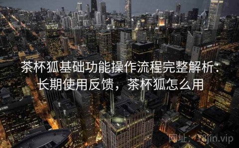 茶杯狐基础功能操作流程完整解析：长期使用反馈，茶杯狐怎么用