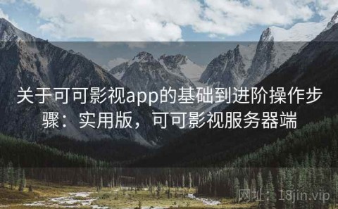 关于可可影视app的基础到进阶操作步骤：实用版，可可影视服务器端