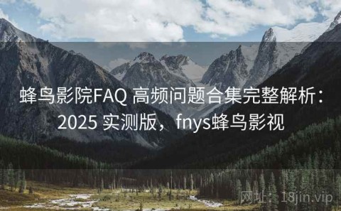蜂鸟影院FAQ 高频问题合集完整解析：2025 实测版，fnys蜂鸟影视