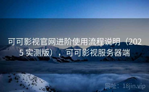 可可影视官网进阶使用流程说明（2025 实测版），可可影视服务器端