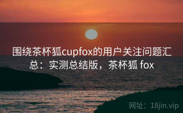 围绕茶杯狐cupfox的用户关注问题汇总：实测总结版，茶杯狐 fox