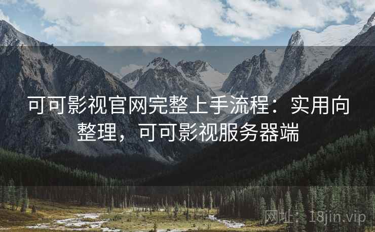 可可影视官网完整上手流程：实用向整理，可可影视服务器端
